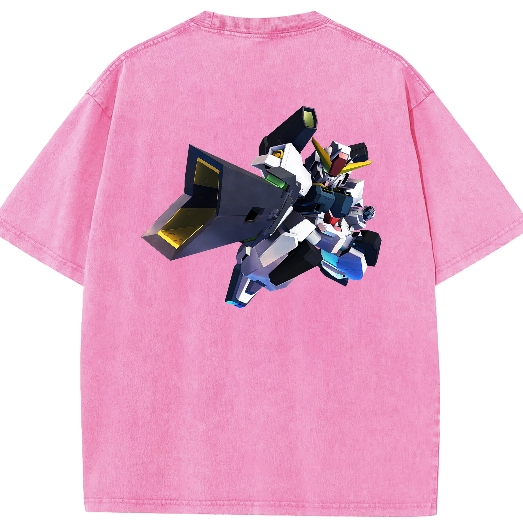 （画像用） 機動戦士ガンダム Mobile Suit Gundam 綿100% ヴィンテージ風 半袖Tシャツ（背面プリント）